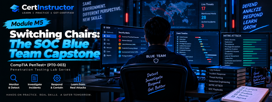 The SOC Blue Team Capstone — Pentest Range Module M5
