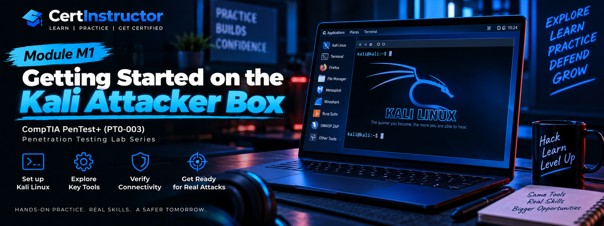 Getting Started on the Kali Attacker Box — Pentest Range Module M1