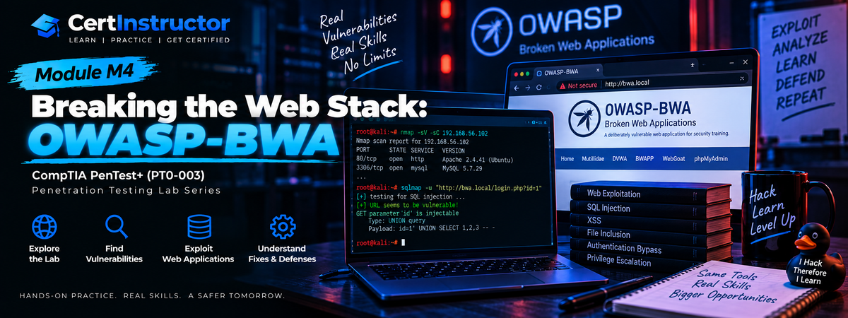 Breaking the Web Stack — OWASP-BWA (Pentest Range Module M4)